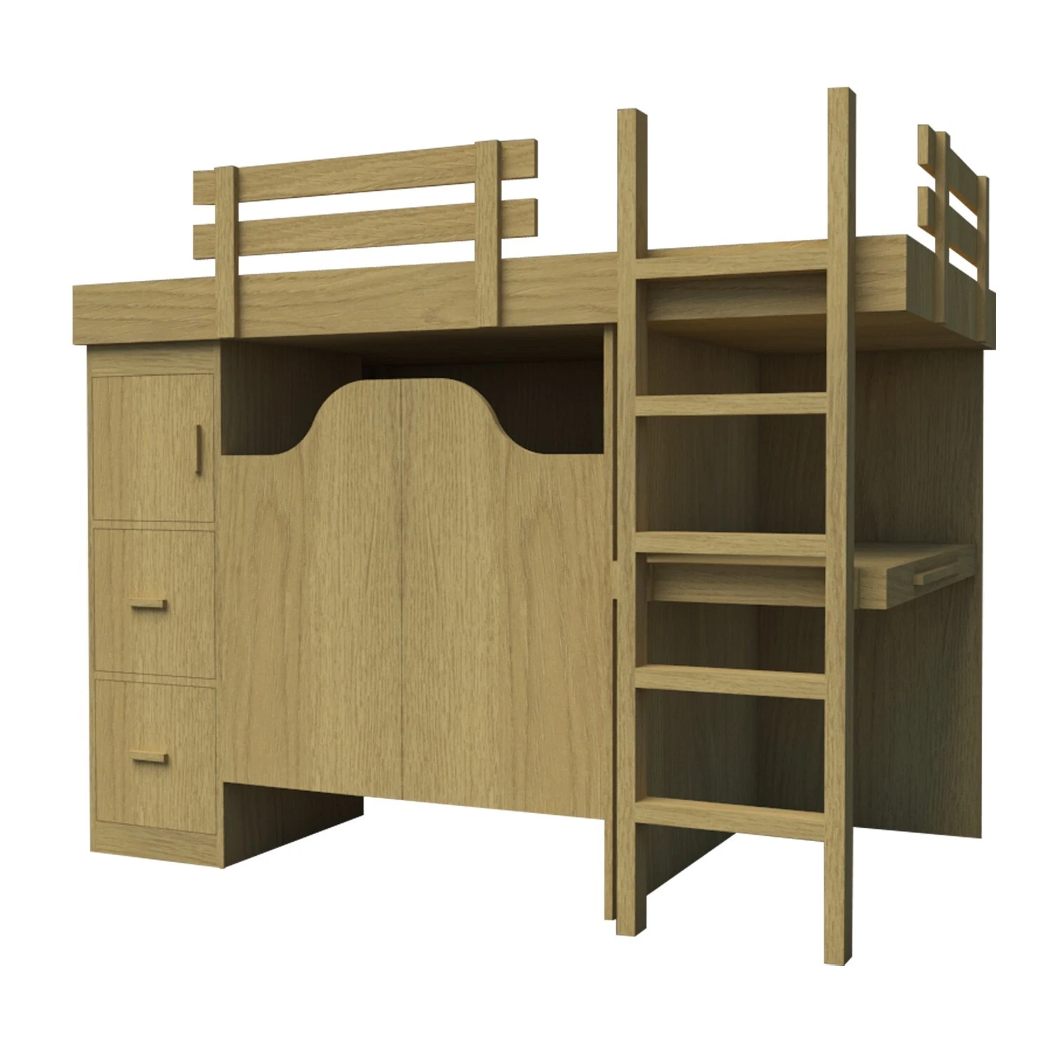 DIY Bunk Bed Plans: 3-in-1 Desk, Chest, Storage Or